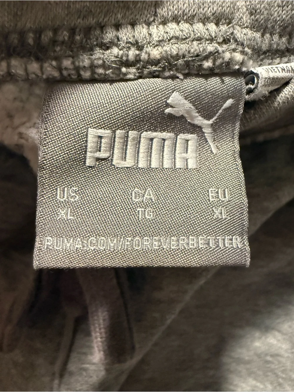 Puma Men’s Light Gray Athletic Fleece Shorts